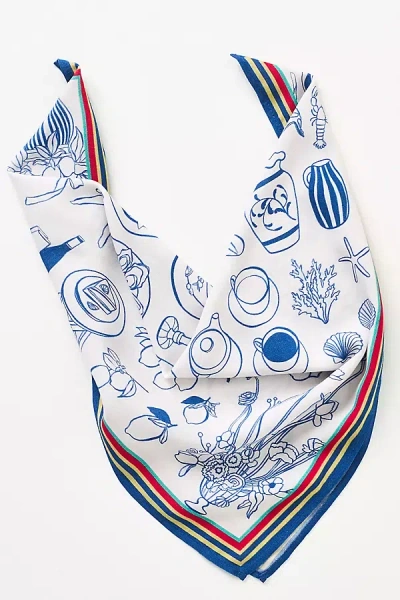 Conditions Apply Lobster Printed Satin Scarf