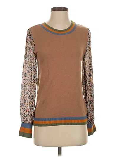 Pre-owned Conditions Apply Pullover Sweater In Brown