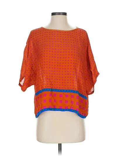 Pre-owned Conditions Apply Short Sleeve Blouse In Orange