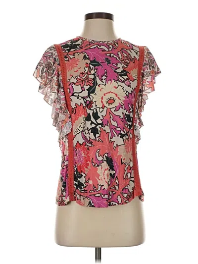 Pre-owned Conditions Apply Short Sleeve Blouse In Pink