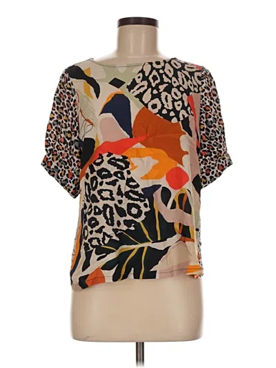 Pre-owned Conditions Apply Short Sleeve T-shirt In Brown