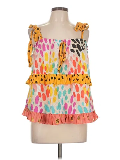 Pre-owned Conditions Apply Sleeveless Blouse In Orange