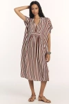Conditions Apply Striped Kaftan In Beige