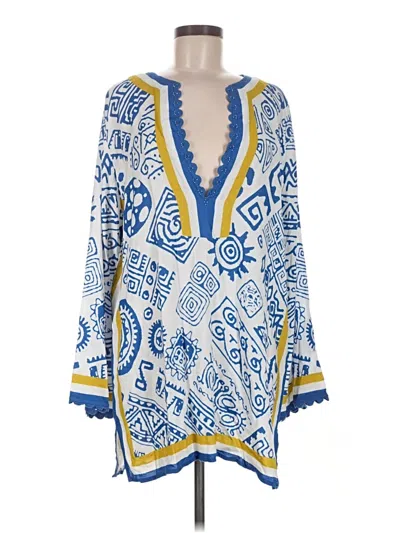 Pre-owned Conditions Apply Swimsuit Cover Up In Blue