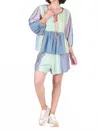 Conditions Apply Vicenta Shorts In Green Multi In Green