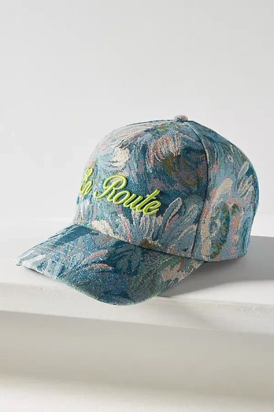 Coney Island Picnic Brocade Baseball Cap In Blue