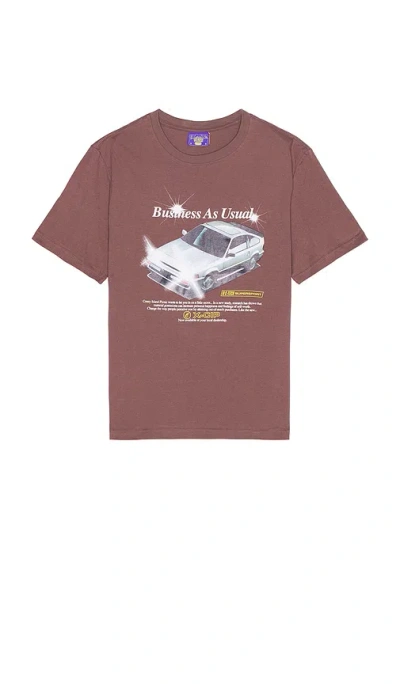 Coney Island Picnic Business As Usual Tee In Mauve