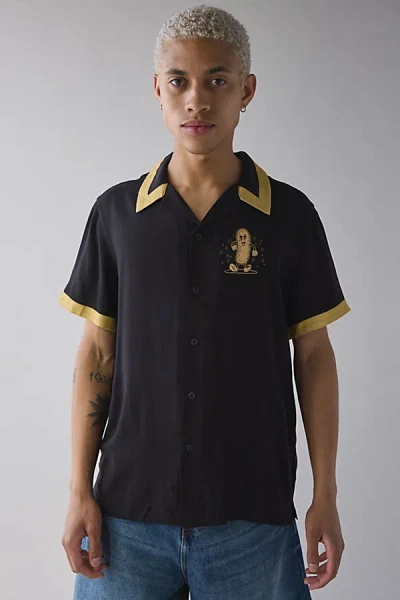 Coney Island Picnic County Fair Short Sleeve Shirt Top In Black, Men's At Urban Outfitters