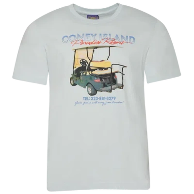 Coney Island Picnic Mens  Getaround Short Sleeve T-shirt In Blue/blue