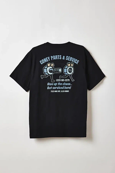 Coney Island Picnic Parts & Service Graphic Tee In Black, Men's At Urban Outfitters