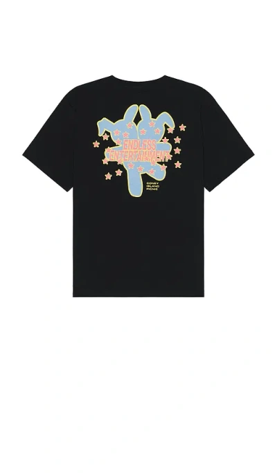 Coney Island Picnic Water Based Screen & High Density Print Short Sleeve Tee In 鱼子酱色