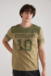 CONEY ISLAND PICNIC X EVERLAST UO EXCLUSIVE BASEBALL TEE IN OLIVE, MEN'S AT URBAN OUTFITTERS