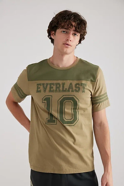 Coney Island Picnic X Everlast Uo Exclusive Baseball Tee In Olive, Men's At Urban Outfitters