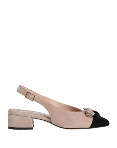 Confort Woman Pumps Blush Size 7 Leather In Pink