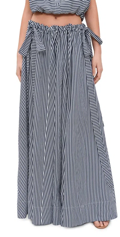 Coniglio Palm Beach Adjustable Cara Maxi Skirt Pier Stripe In Multi