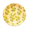 Coniglio Palm Beach Faded Banana Printed Paper Dessert Plates, 8 Pack
