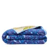 Coniglio Palm Beach Bird Of Paradise Faded Banana Reversible Quilt In Cranes Indigo, Twin