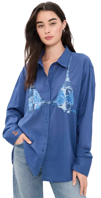 Coniglio Palm Beach Business Casual Button Down Shirt Seaside Florida Coast