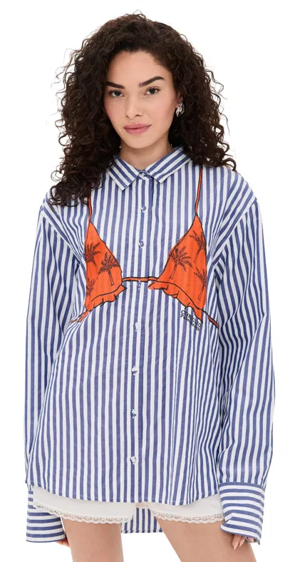 Coniglio Palm Beach Business Casual Classic Button Down Pacific Stripes