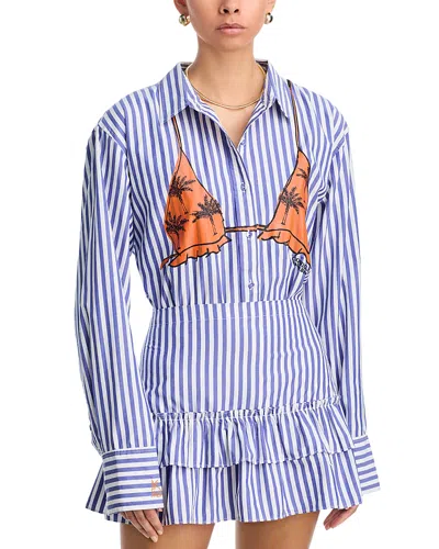 Coniglio Palm Beach Classic Button Down Shirt In Blue