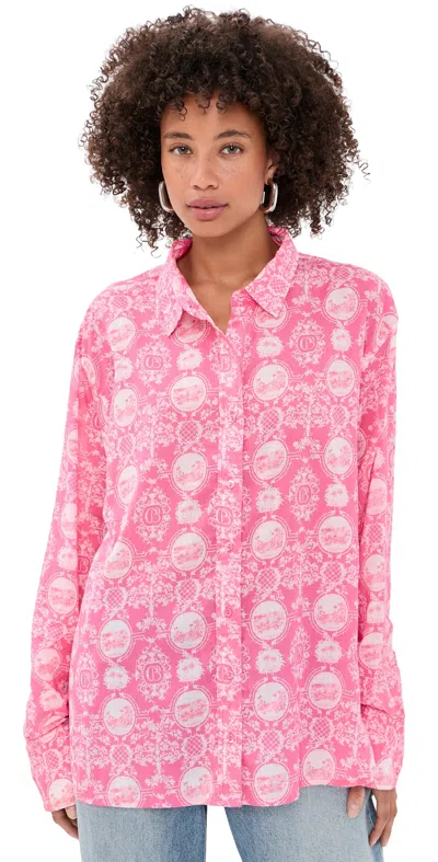 Coniglio Palm Beach Classic Button Down Shirt Vistas Paloma Pink