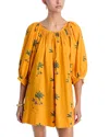Coniglio Palm Beach Floral Balloon Sleeve Mini Dress