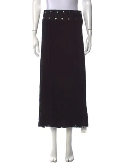 Pre-owned Coniglio Palm Beach Long Skirt In Black