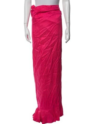 Pre-owned Coniglio Palm Beach Long Skirt In Pink