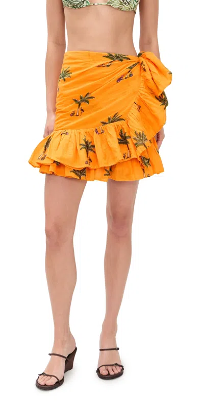 Coniglio Palm Beach Mini Ruffle Power Pareo Petit Palm Orange