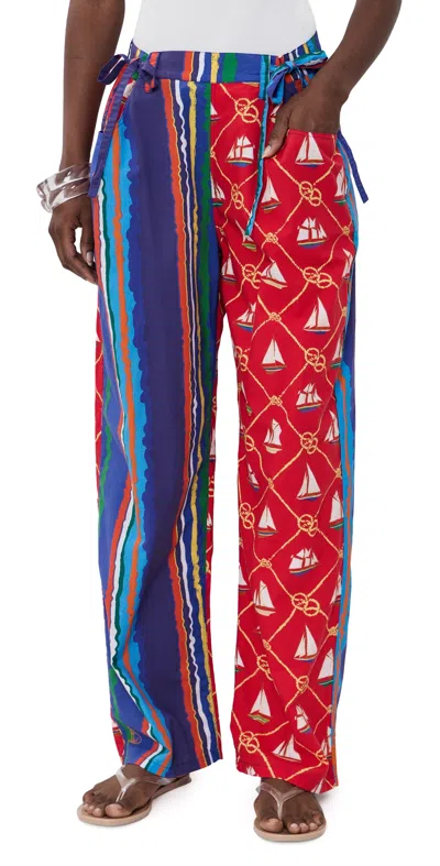 Coniglio Palm Beach Mixed Move And Groove Snap Pants Variegated Stripe