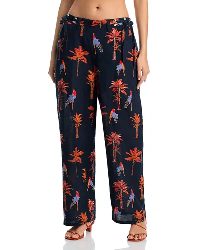 Coniglio Palm Beach Move And Groove Printed Pants In Blue