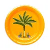 Coniglio Palm Beach Petit Palm Print Paper Dessert Plates, 8 Pack