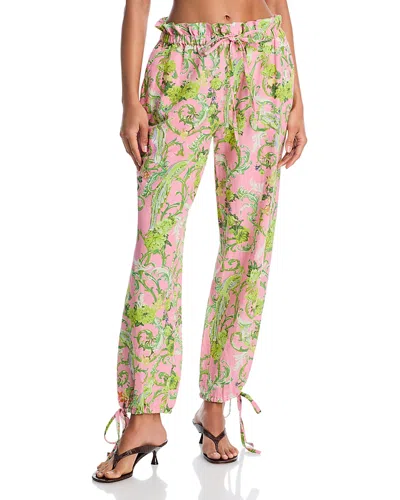 Coniglio Palm Beach Royal Birds Beach Pants In Multi