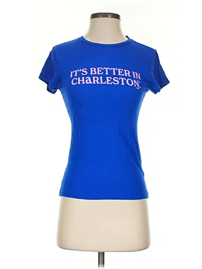 Pre-owned Coniglio Palm Beach Short Sleeve T-shirt In Blue