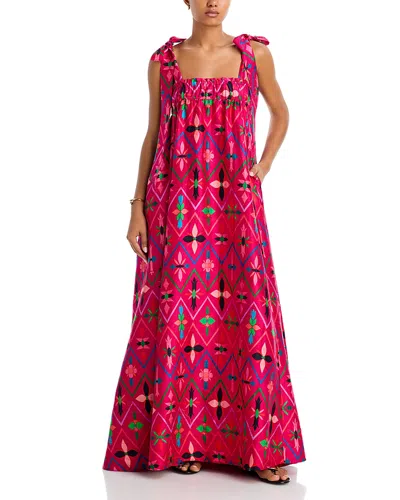 Coniglio Palm Beach Silk Convertible Maxi Dress In Animal Print