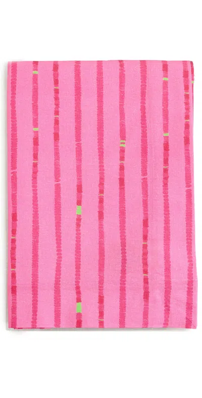 Coniglio Palm Beach Standard Table Cloth Lane Lines Pink Float