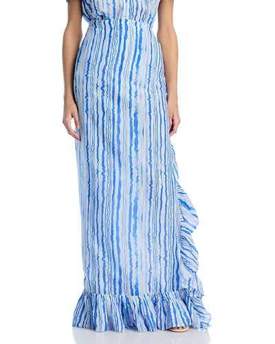 Coniglio Palm Beach Stripe Ruffle Pareo Skirt