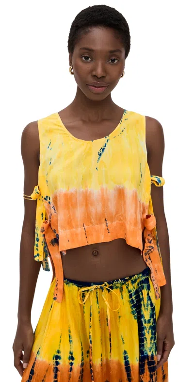 Coniglio Palm Beach Tia Tank Tropical Dreams Hand Dye