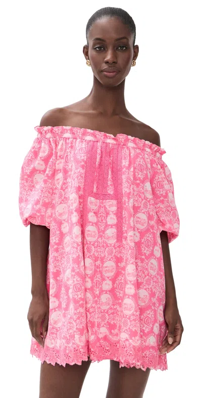 Coniglio Palm Beach Worth Mini Dress Vistas Paloma Pink