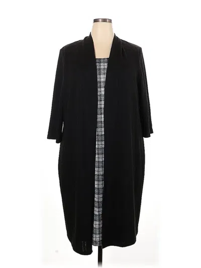 Pre-owned Connected Apparel Casual Dress In Black