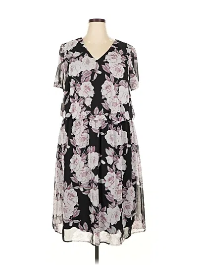 Pre-owned Connected Apparel Casual Dress In Black