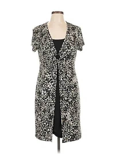 Pre-owned Connected Apparel Casual Dress In Black