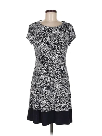 Connected Apparel Casual Dress In Black