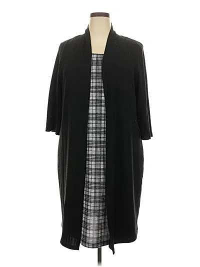 Pre-owned Connected Apparel Casual Dress In Black