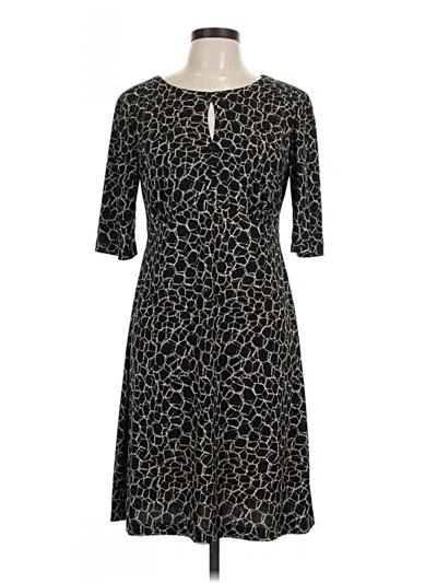 Pre-owned Connected Apparel Casual Dress In Black