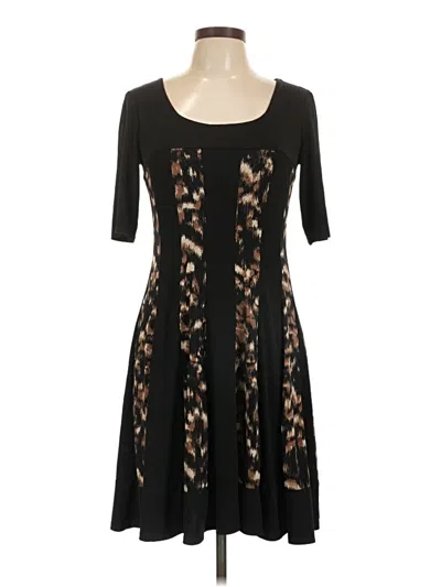 Pre-owned Connected Apparel Casual Dress In Black