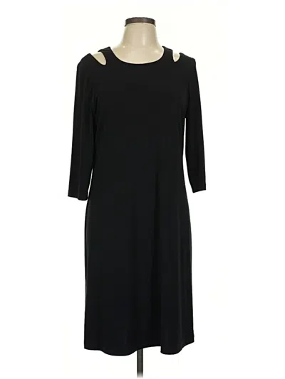 Pre-owned Connected Apparel Casual Dress In Black