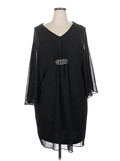 Pre-owned Connected Apparel Casual Dress In Black