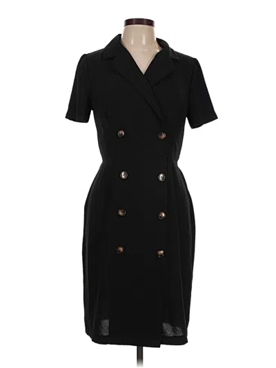 Pre-owned Connected Apparel Casual Dress In Black