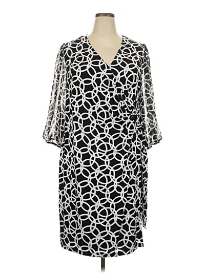 Pre-owned Connected Apparel Casual Dress In Black